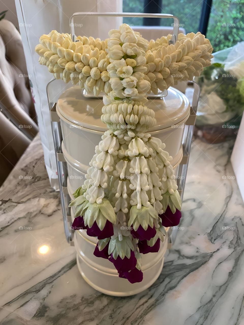 jasmine garland in pot old cluture