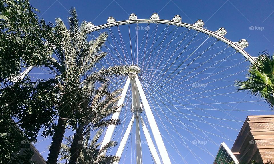 London eye against clear sky