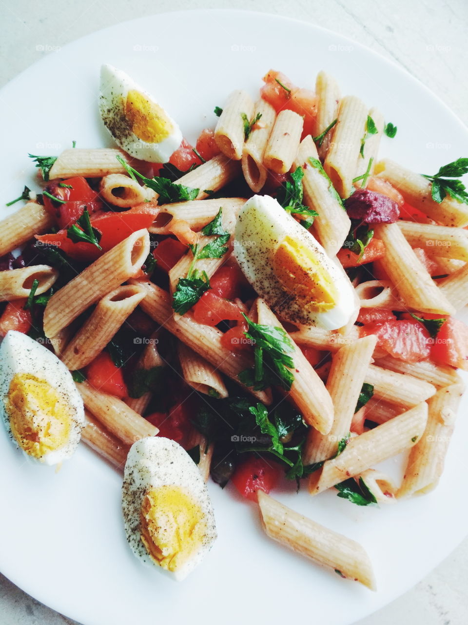 Healthy pasta salad