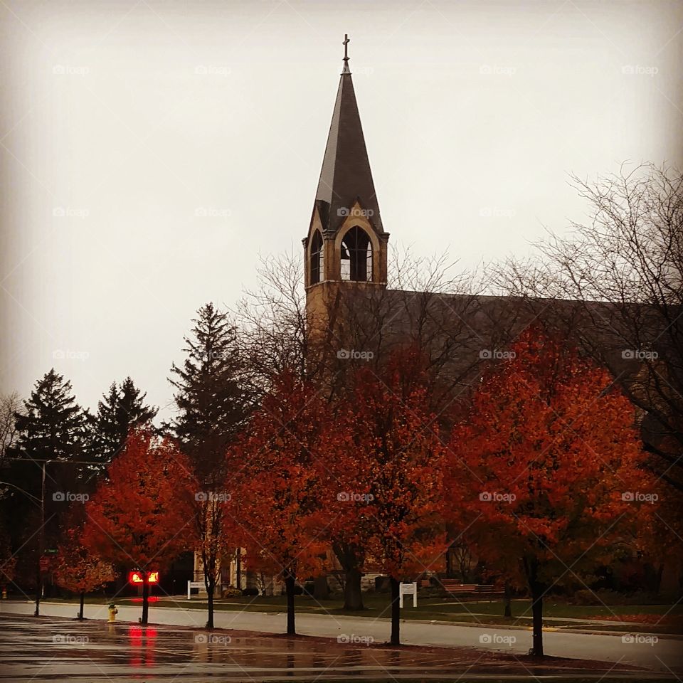 Autumn Steeple