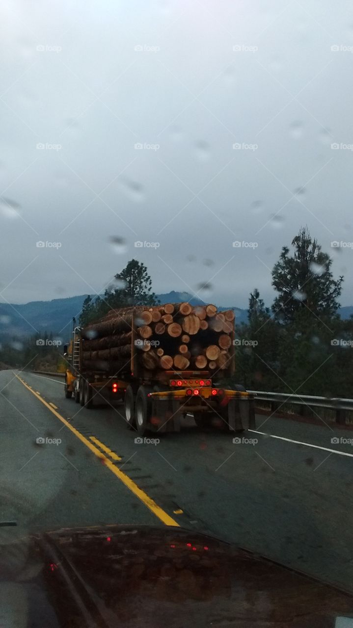 Southern Oregon log truck