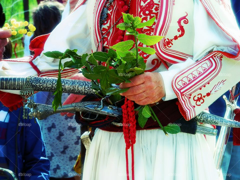 Greek traditional army costume....