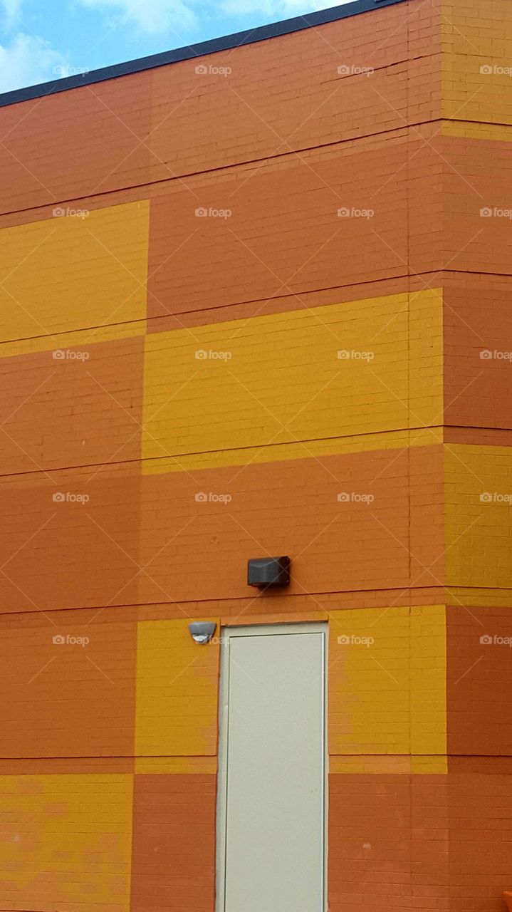 Orange Painted Building