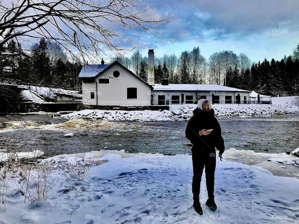 Riveside at Vantaankoski rapids, Finland