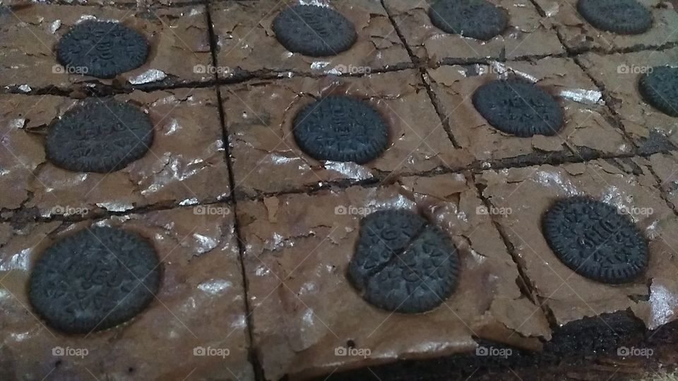 Oreo Brownies made by my honey..