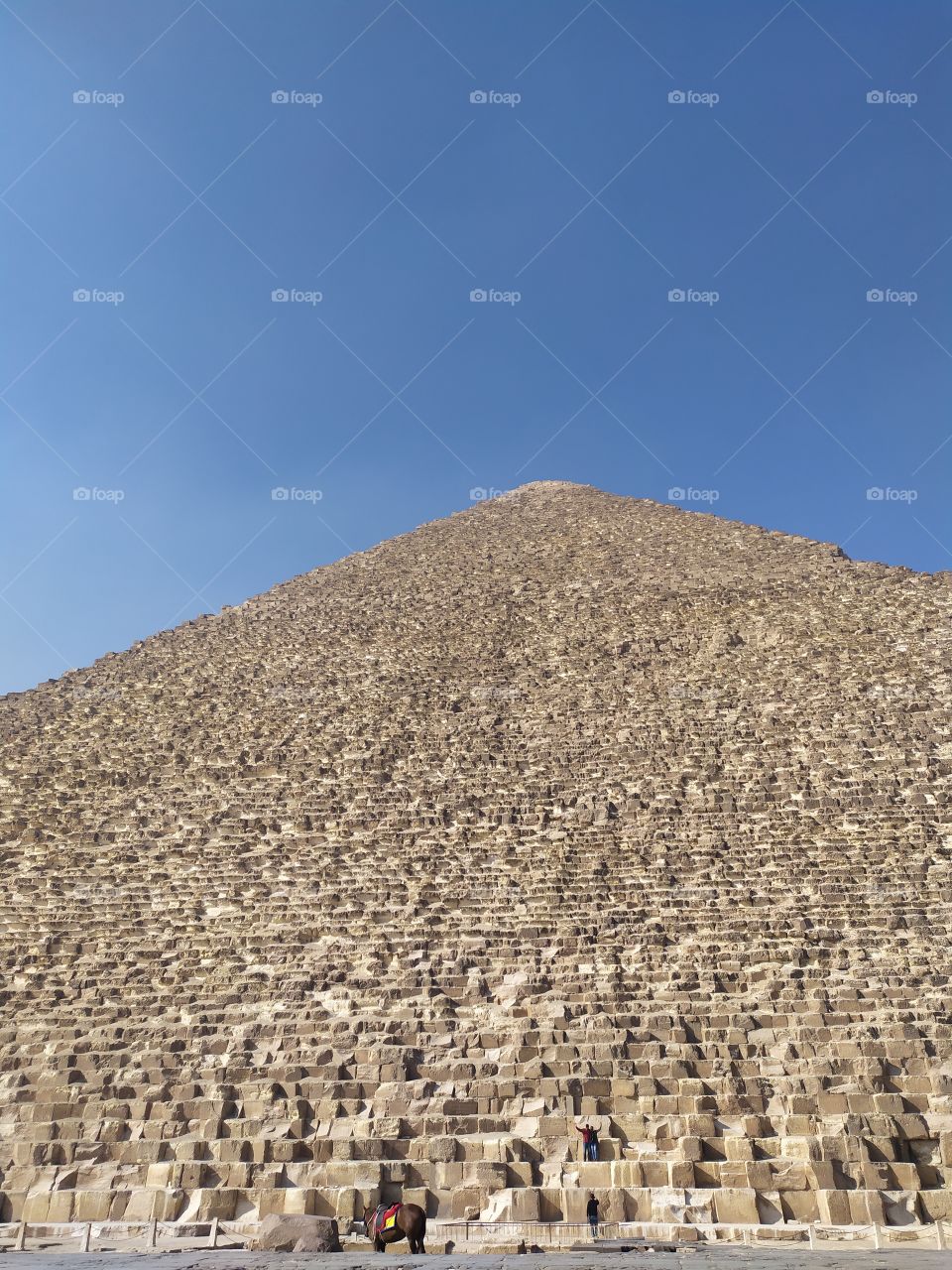 lovely photo with background panorama great pyramid with natural color very beautiful.
