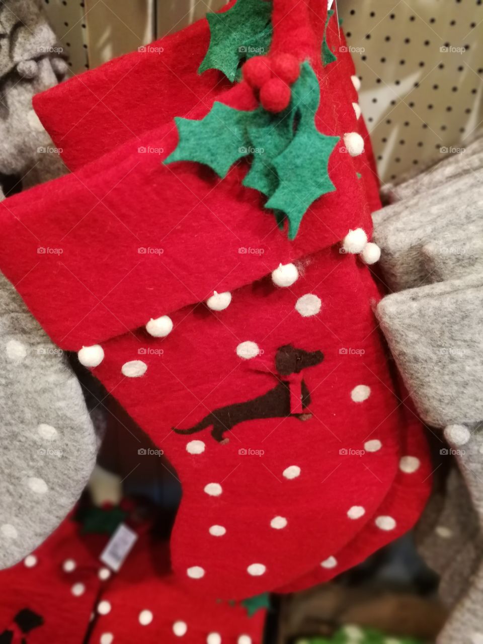 Christmas stockings in store