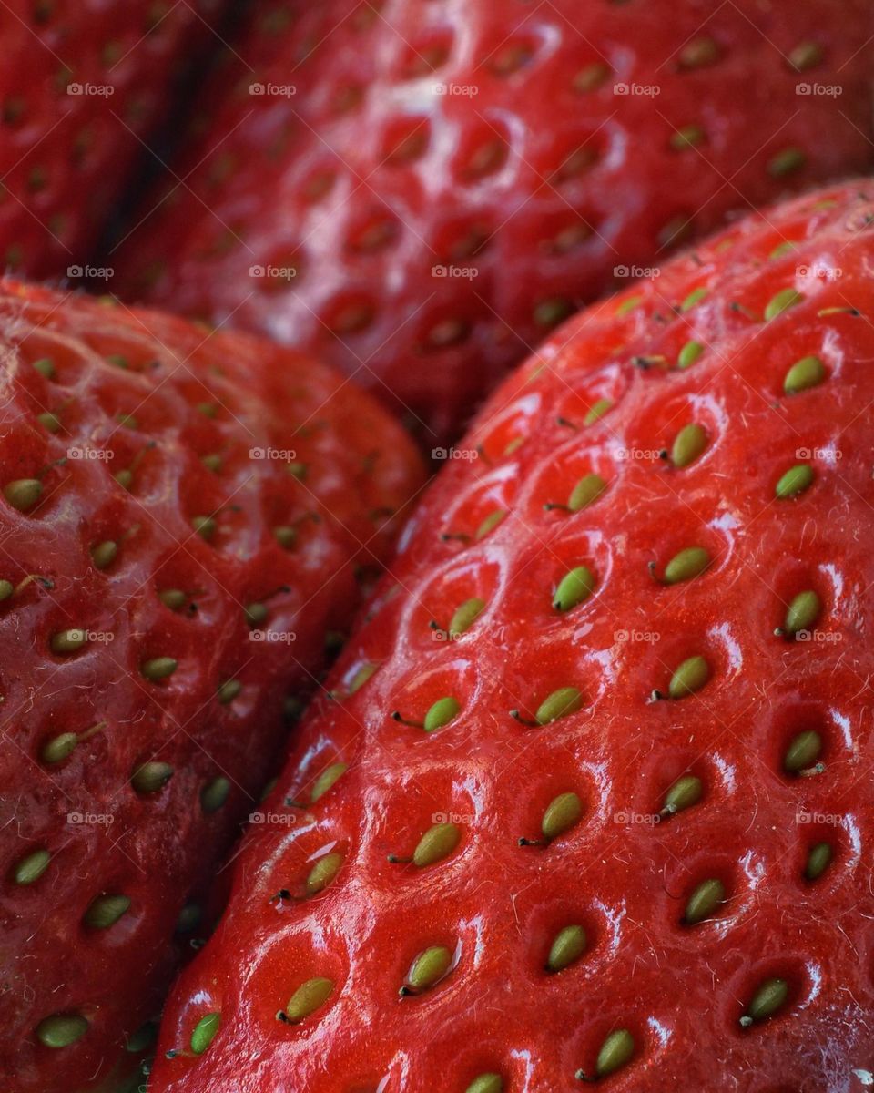 Strawberries macro