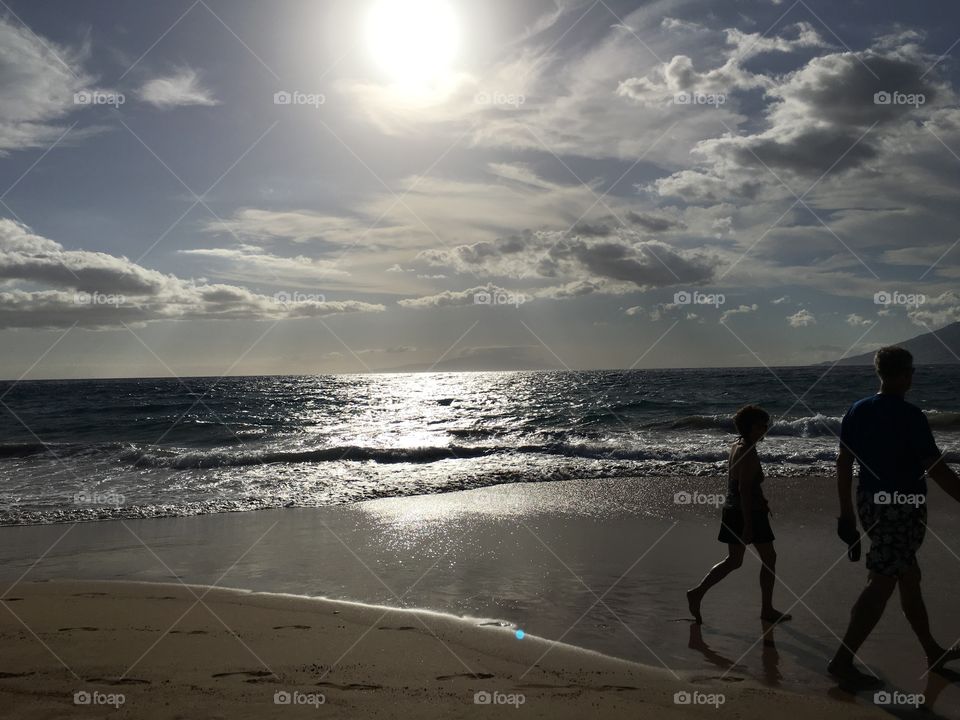 On the beach