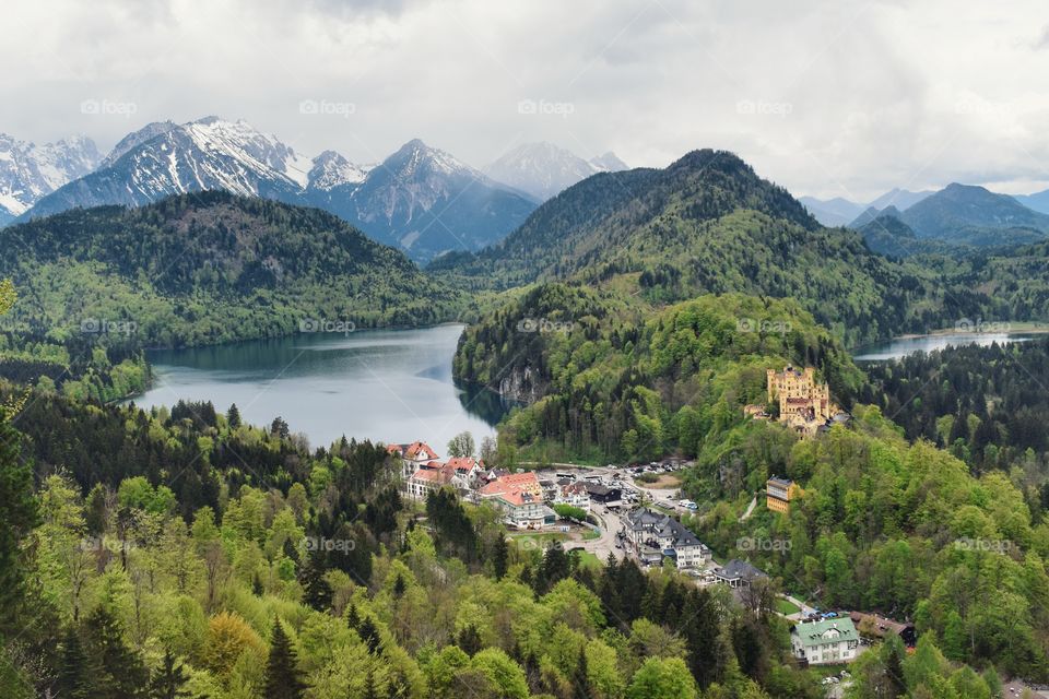 View in Neuschwanstein, Germany.