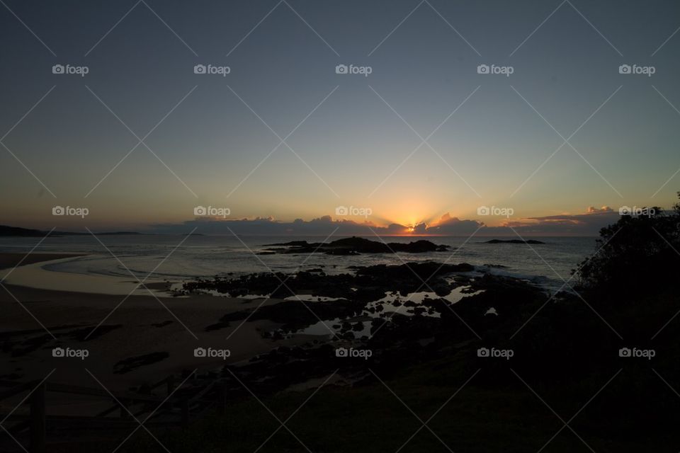 Rocky Sunrise Bonville Headland nsw