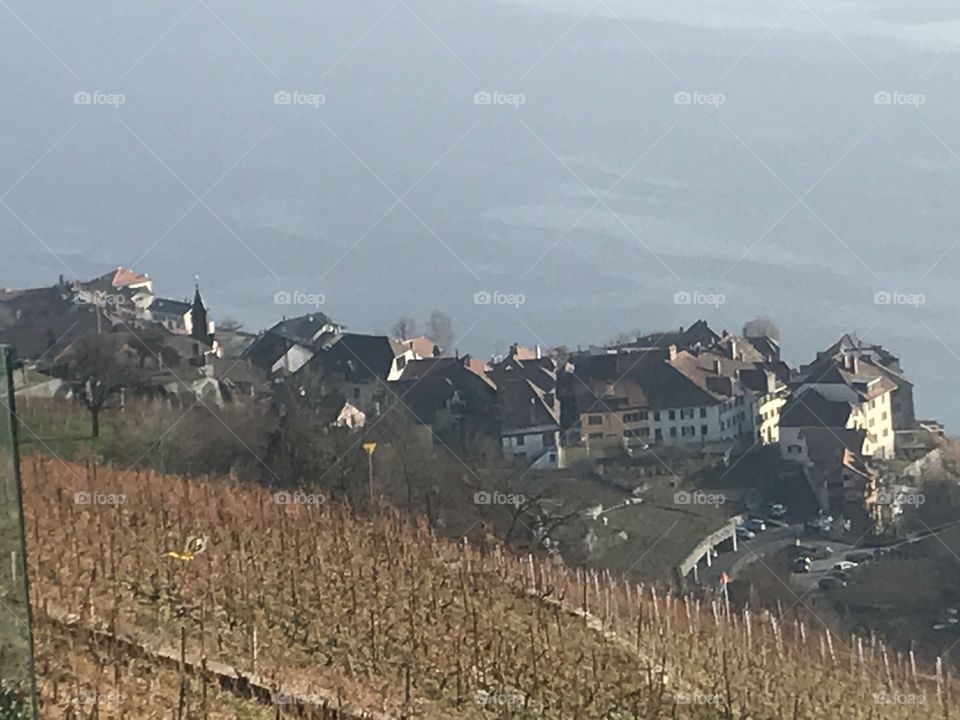 view of lake lemon Switzerland