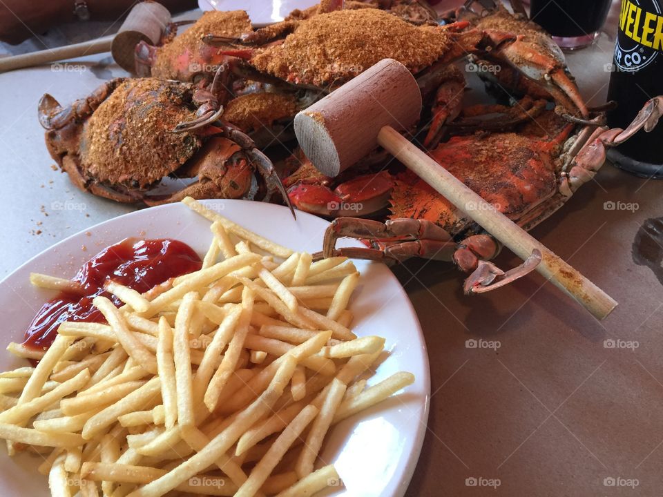 Chesapeake crab dinner