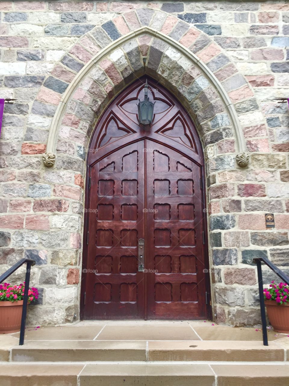 Door. A beautiful church door in Ann Arbor