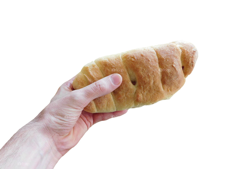 bread in hand