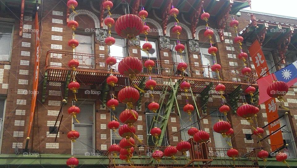 Chinese lanterns in Chinatown, San Francisco, California