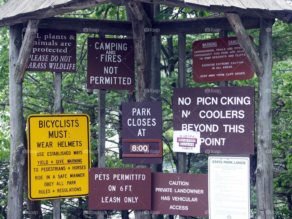 Trail signs