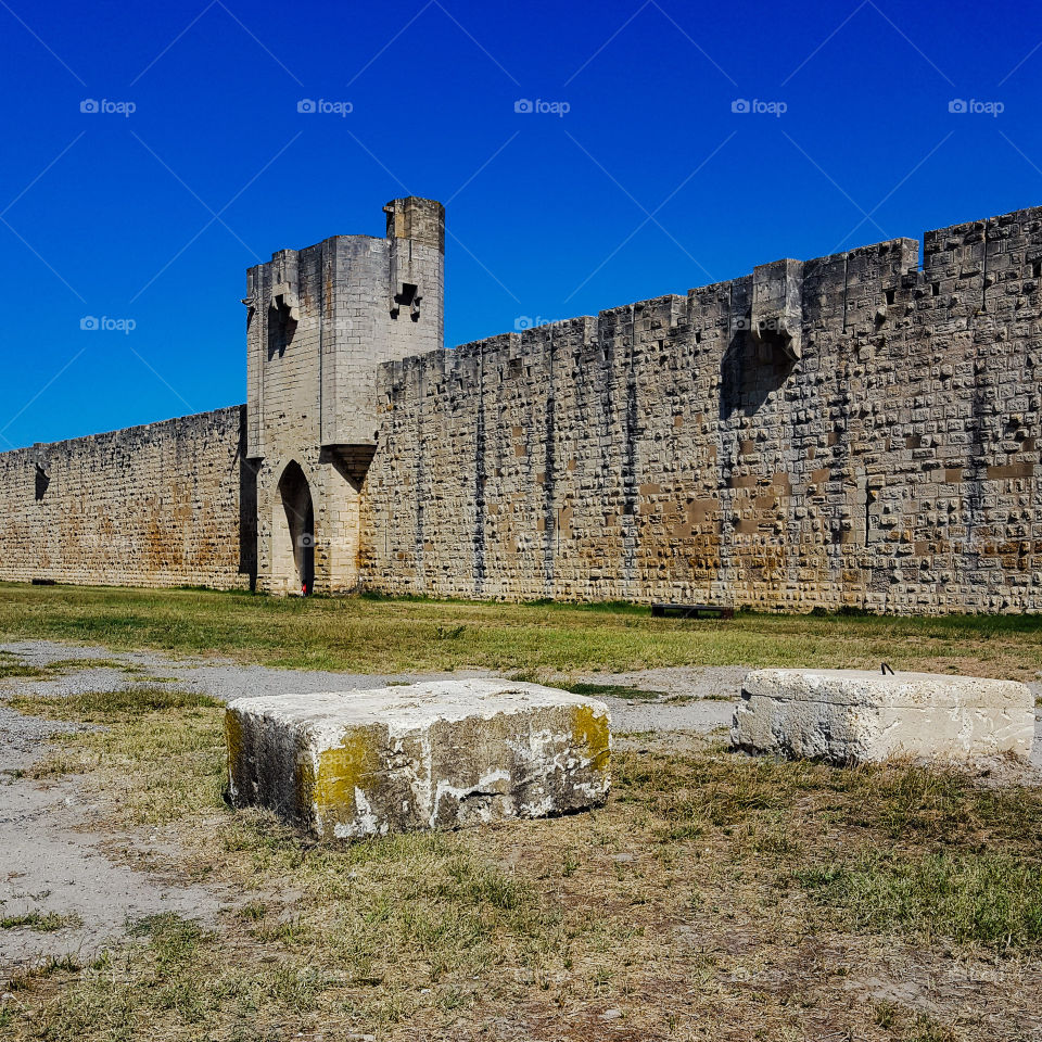 Castle in Aigues Mortes in France