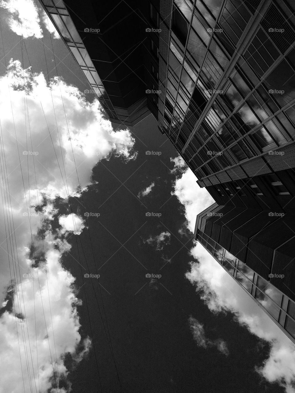 black and white architecture