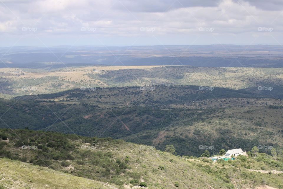 The landscape of Grahamstown, South Africa 