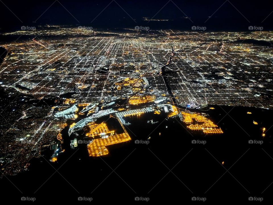 Long Beach California from the air