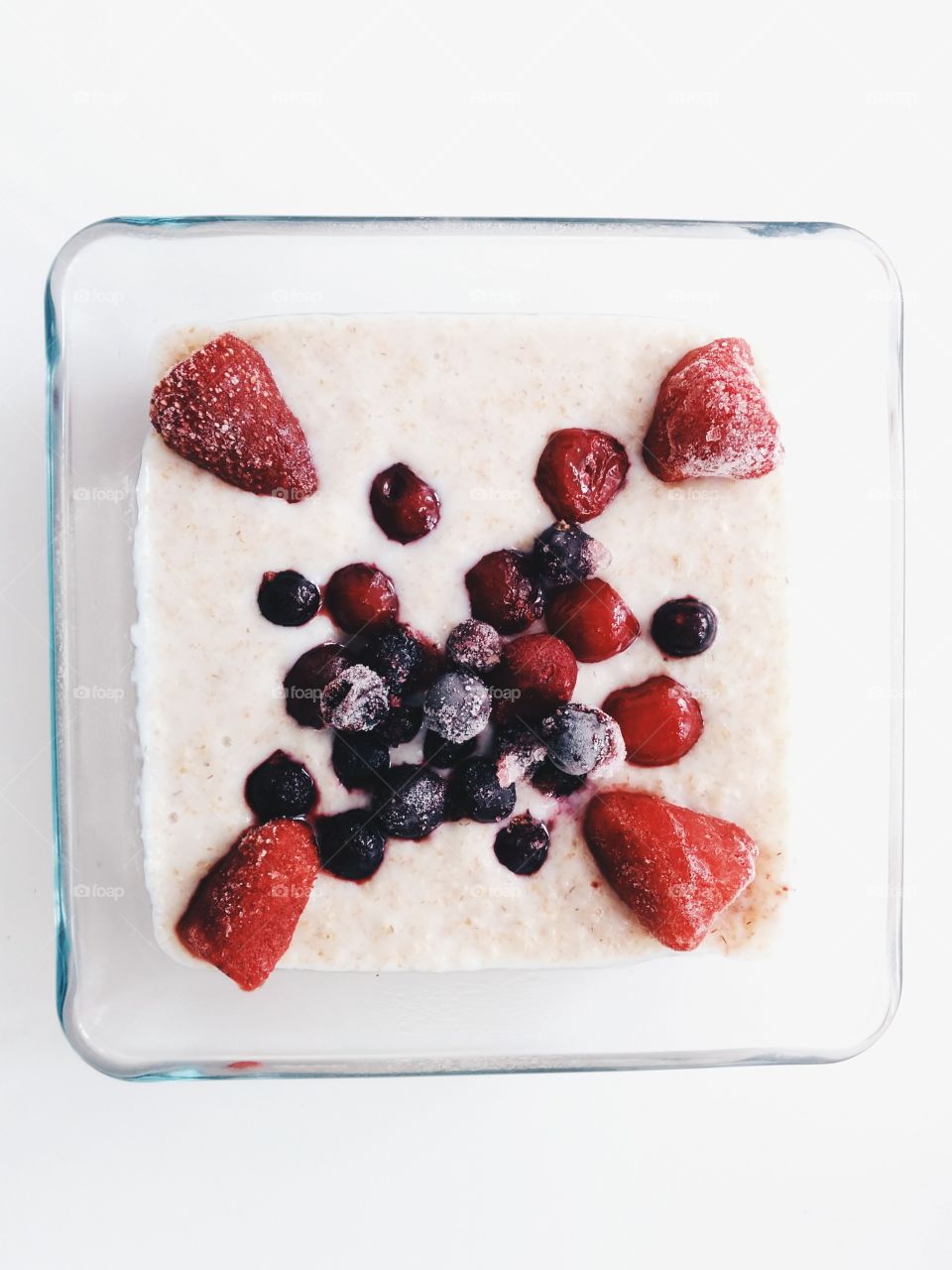 Delicious food with berry fruits