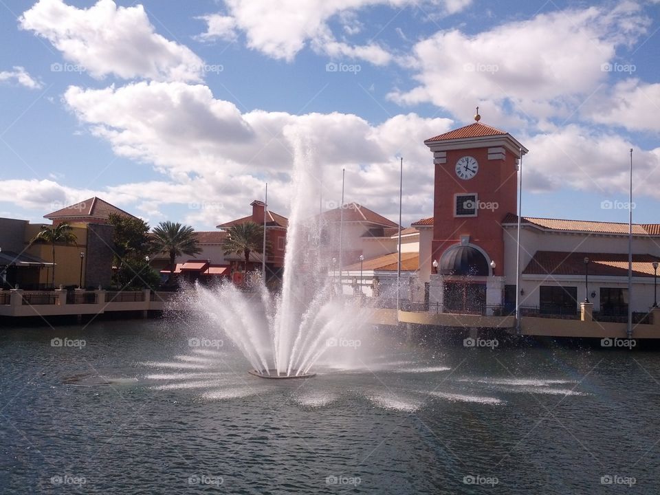 A fountain