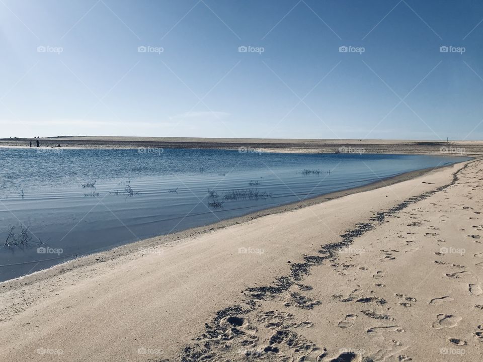 Sky, Water, Earth. Beach, Lake, Nature 