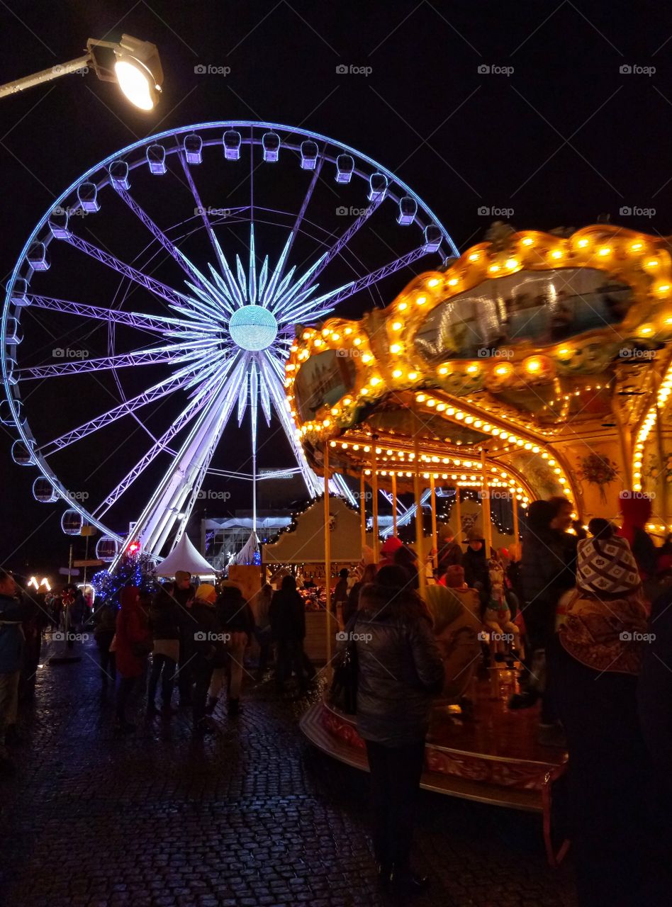 Festival, Light, Evening, Carnival, People