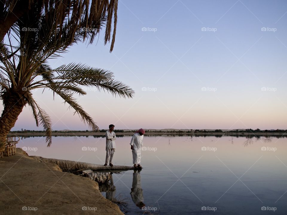 Reflections in Siwa Oasis
