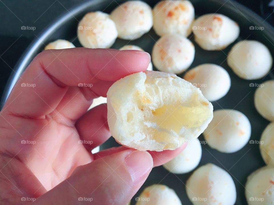 Cheese bread. Brazilian typical snack (Pão de queijo)