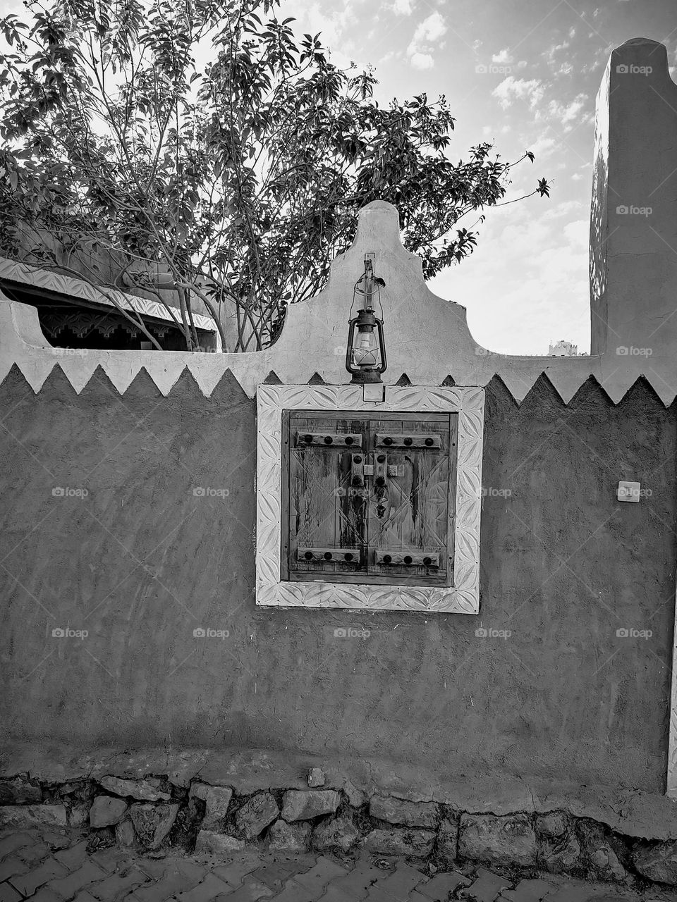 They used to build houses from mud in farms in the old days