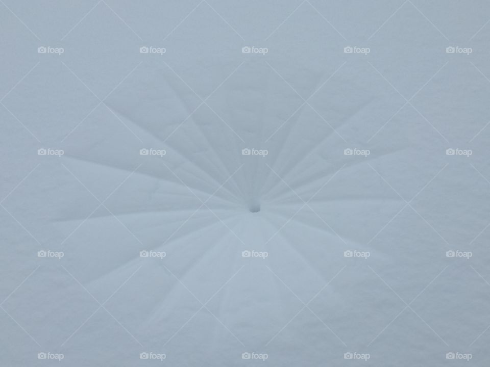 The umbrella form on the snow