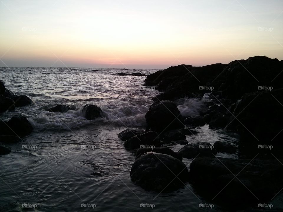 Sunset at beach