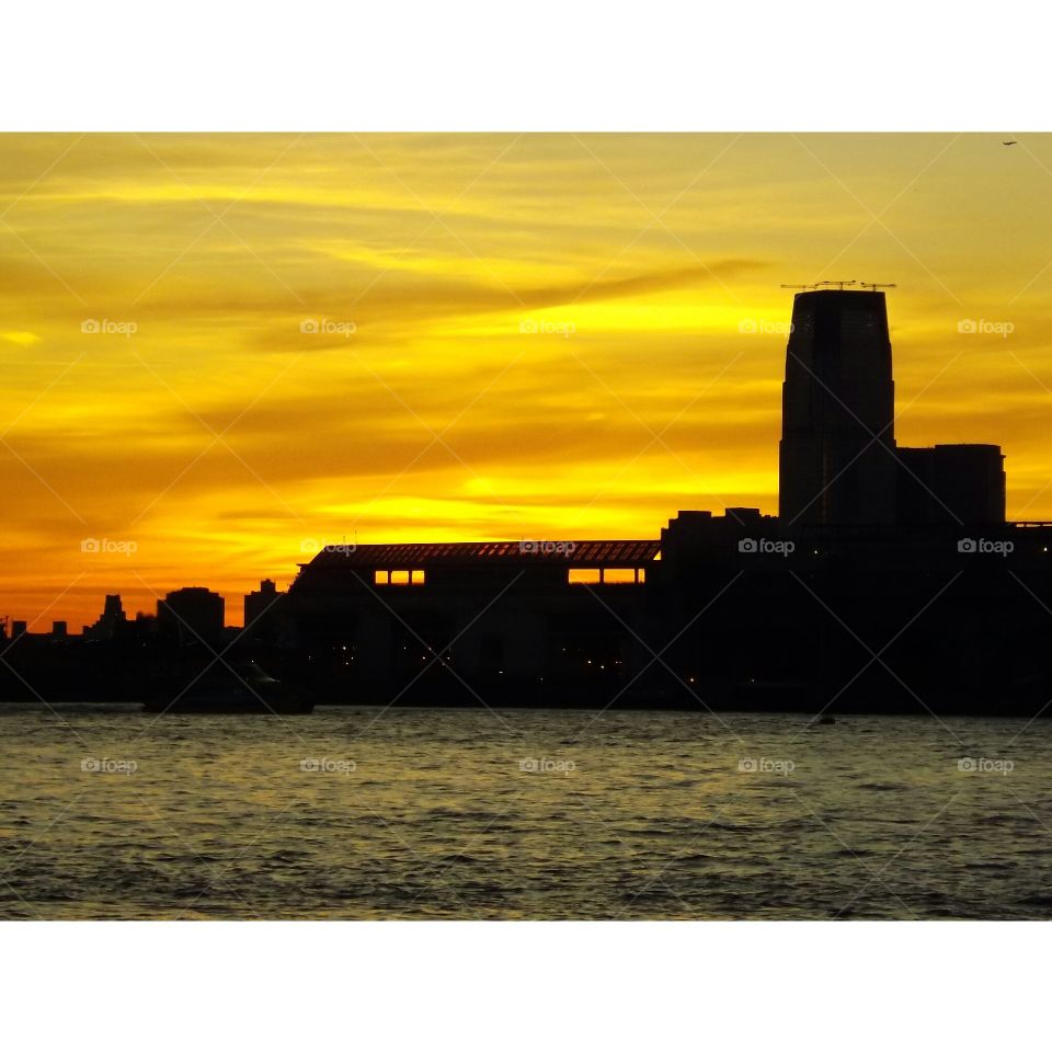 Fire sky. fire sunset