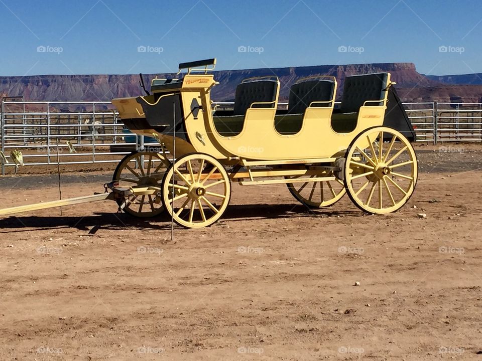 Yellow Antique Carriage
