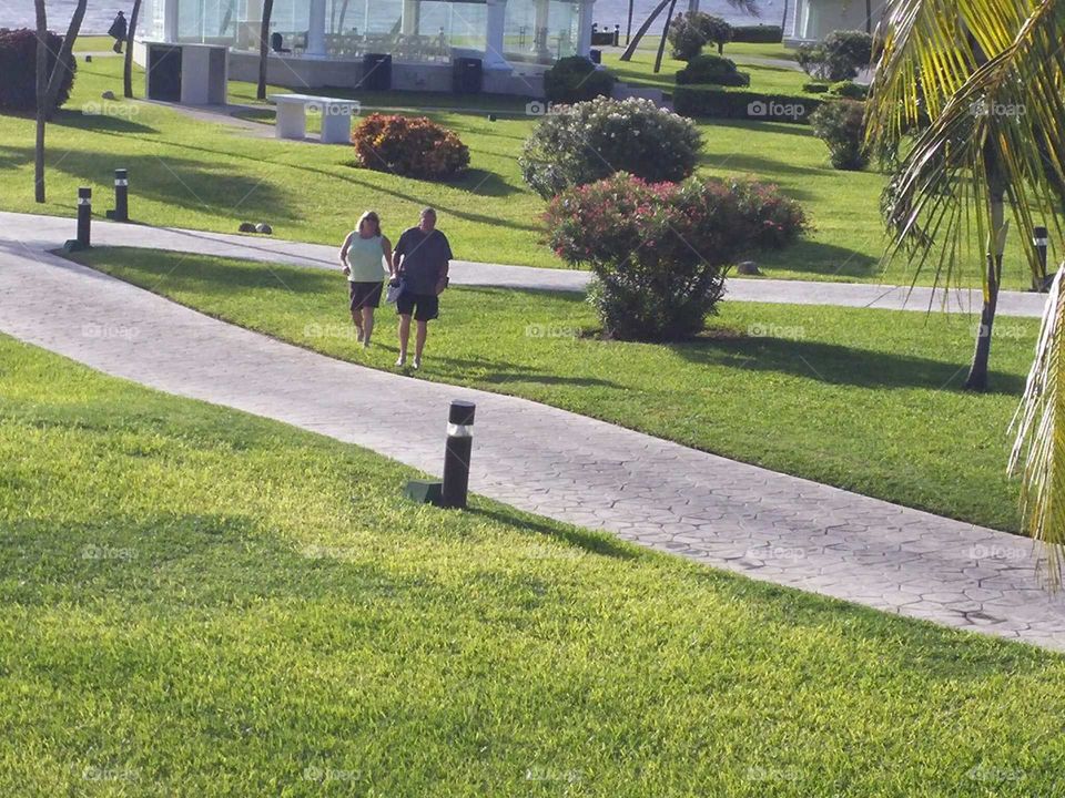 couple walking