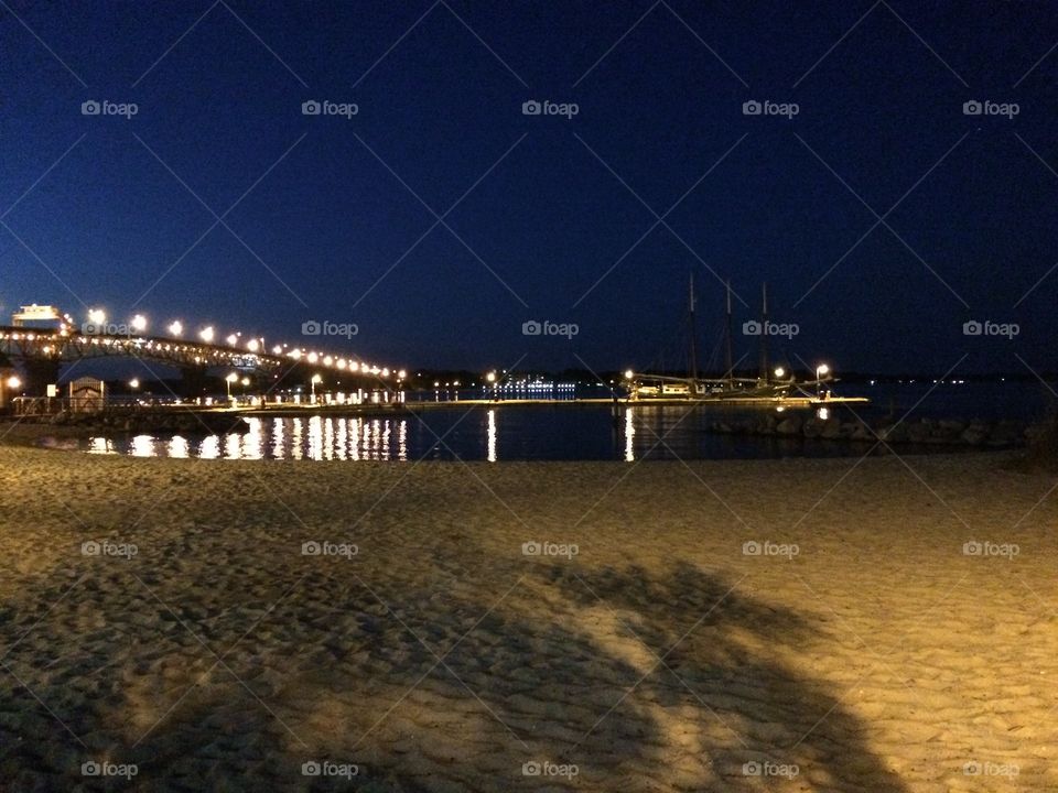 Bridge at night