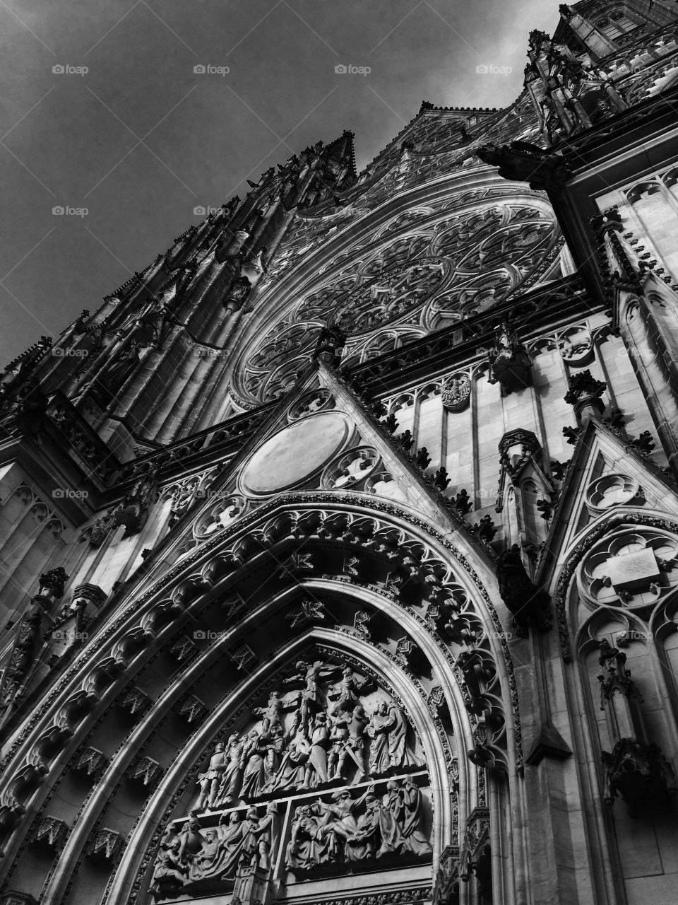 Gothic Saint Vitus Cathedral at Prague Castle