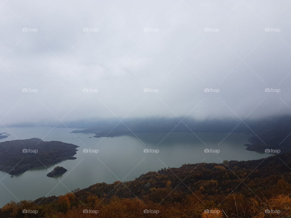 Lake in mountains 