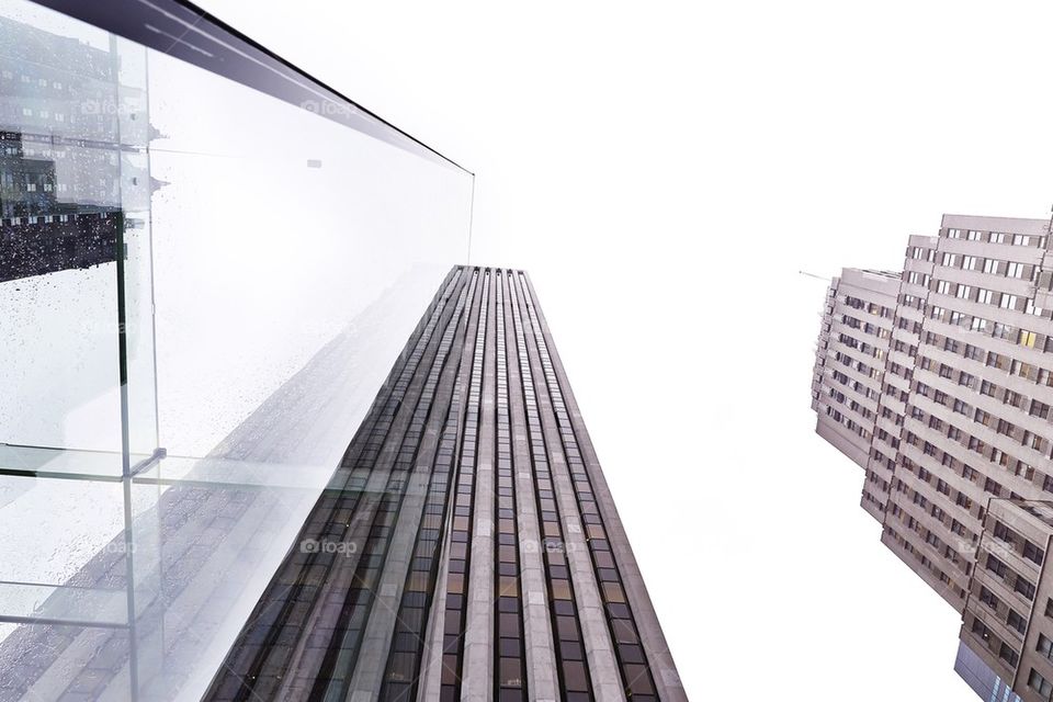 Apple Store New York City. Modern cube entrance