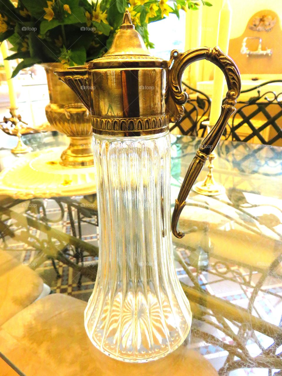 antique silver jug