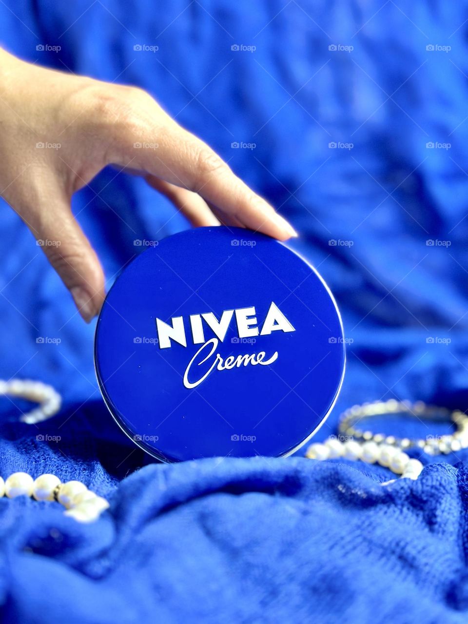 Nivea creme moisturizer.