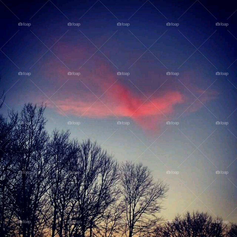 Cross cloud in the sky