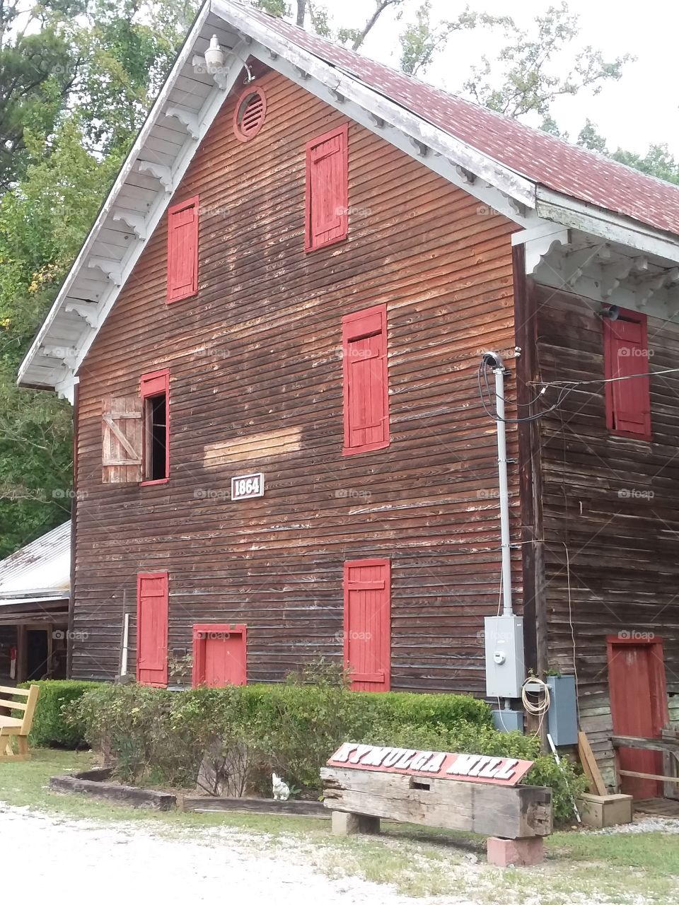 Kymulga Grist Mill 1864 Historical Building Sylacauga Alabama USA
