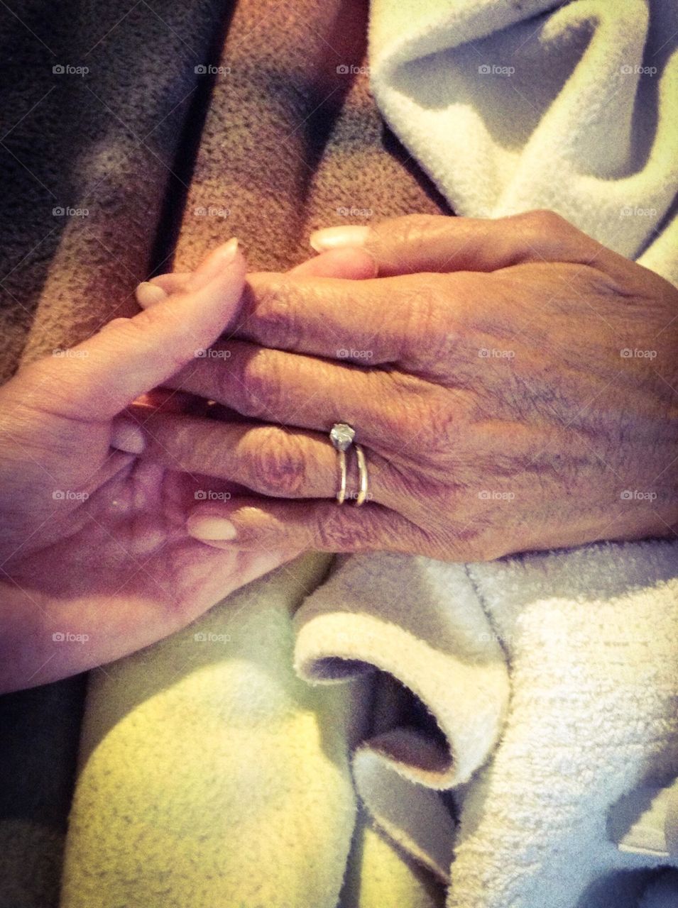 Intimate moment. The power of touch