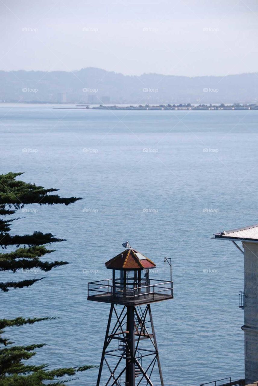 Guard tower at Alcatraz