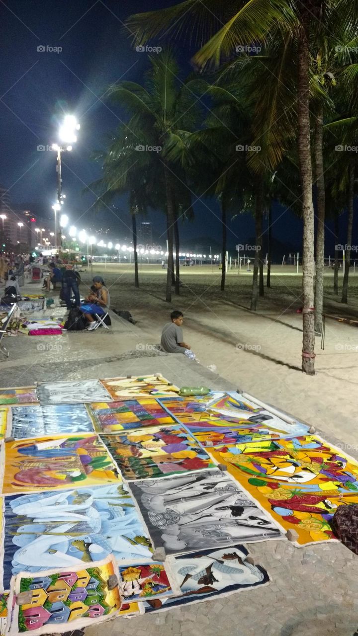 art in Copacabana Beach