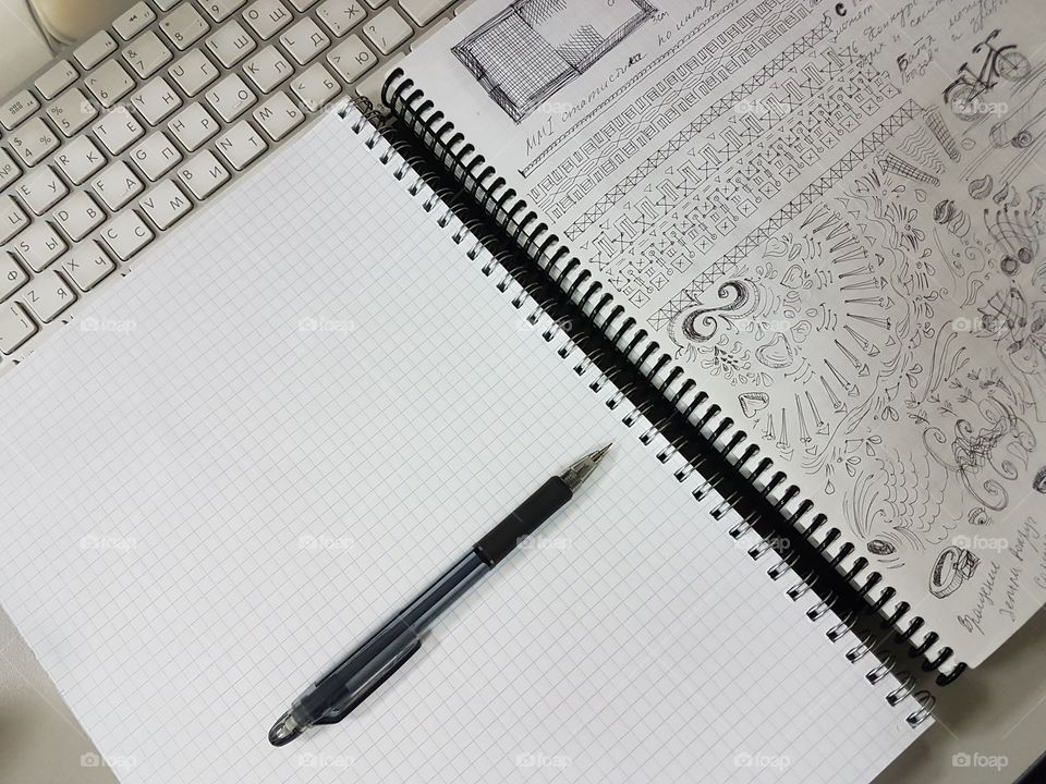 concept art notebook graphics