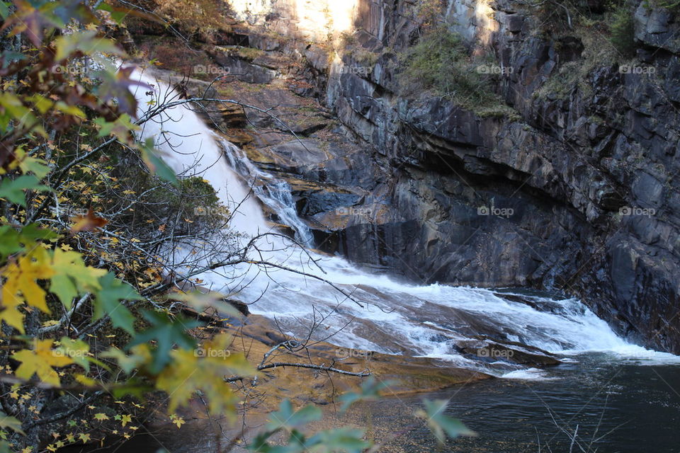 Waterfall in the river